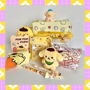 💛(POM351) Pompompurin Adorable 12-Piece Pencil Case Fun Bundle!